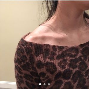 Cozy leopard-print sweater